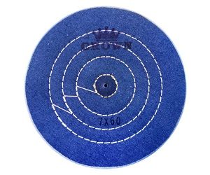 Круг мусліновий CROWN синій d-175 мм, 60 шарів