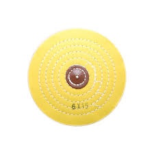 Круг мусліновий CROWN жовтий d-150мм, 50 шарів (з шкір. п’ятаком)