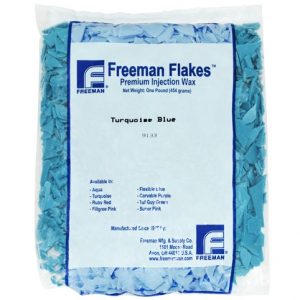 Воск FREEMAN бирюзовый “Turquoise Blue” (чешуйки, 454 г)