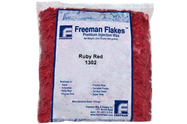 Воск FREEMAN бордовый “Ruby Red” (чешуйки, 454 г)