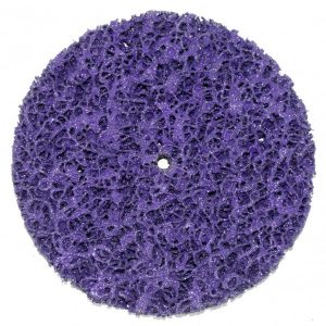 Круг зачистной коралл без основы фиолетовый жесткий d-100 мм
