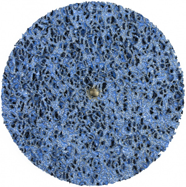 Круг зачистной коралл без основы синий средняя жесткость d-125 мм