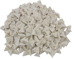 Наполнитель пластик белый мягкий OTEC PX 10 (пирамида 10х10 мм) (1 кг)