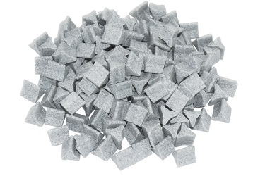 Наполнитель керамический серый грубый OTEC DZS-10х10 (пирамидa) (1 кг)